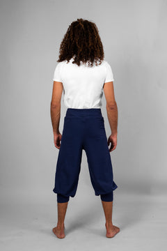 Sadhak men's yoga short - Atlantic blue-Breath of Fire-4