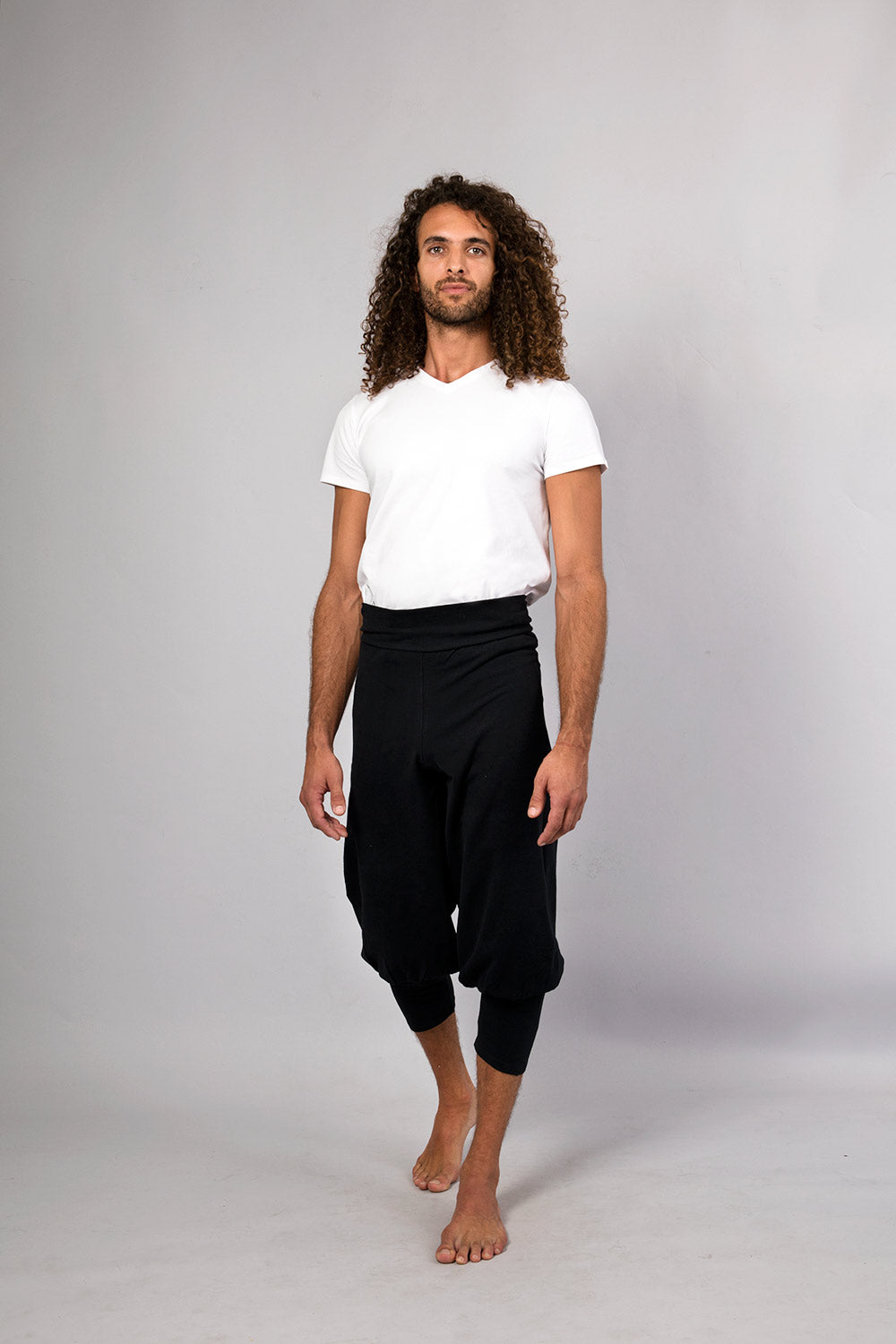 Sadhak men's yoga short - Black-Breath of Fire-2
