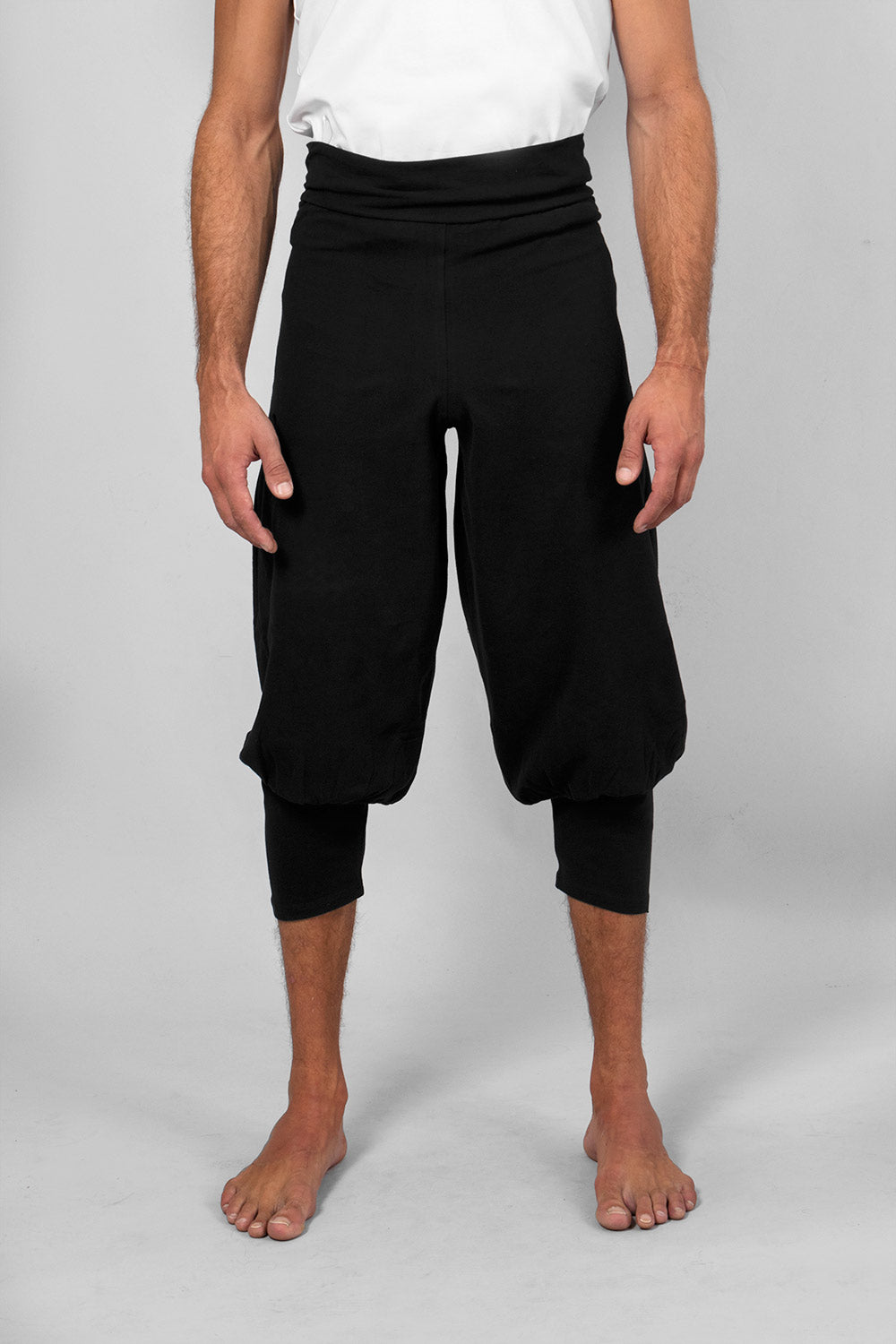 Sadhak men's yoga short - Black-Breath of Fire-5