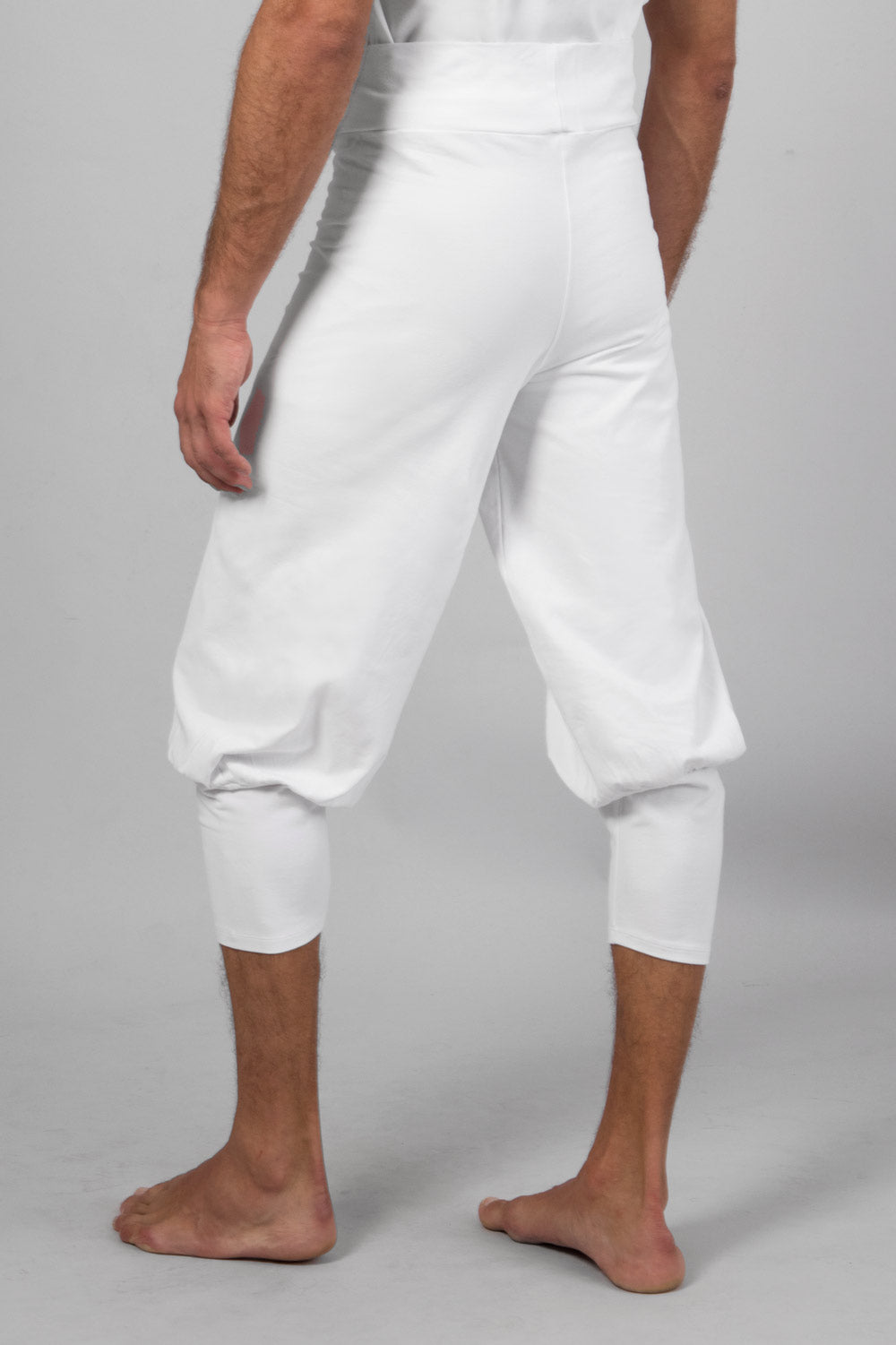 Sadhak men's yoga short - White-Breath of Fire-3