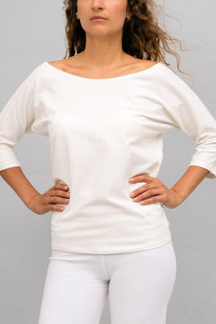 Siri yoga shirt - Ivory-Breath of Fire-3