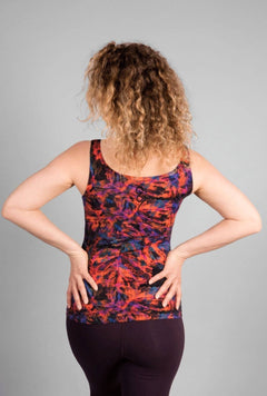 Sohang Women's Yoga Top - Print Magic Earth-Breath of Fire-3