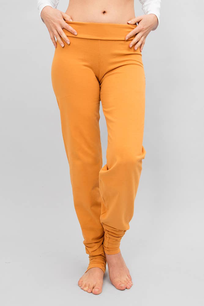 Sohang yoga legging - Saffron-Breath of Fire-2