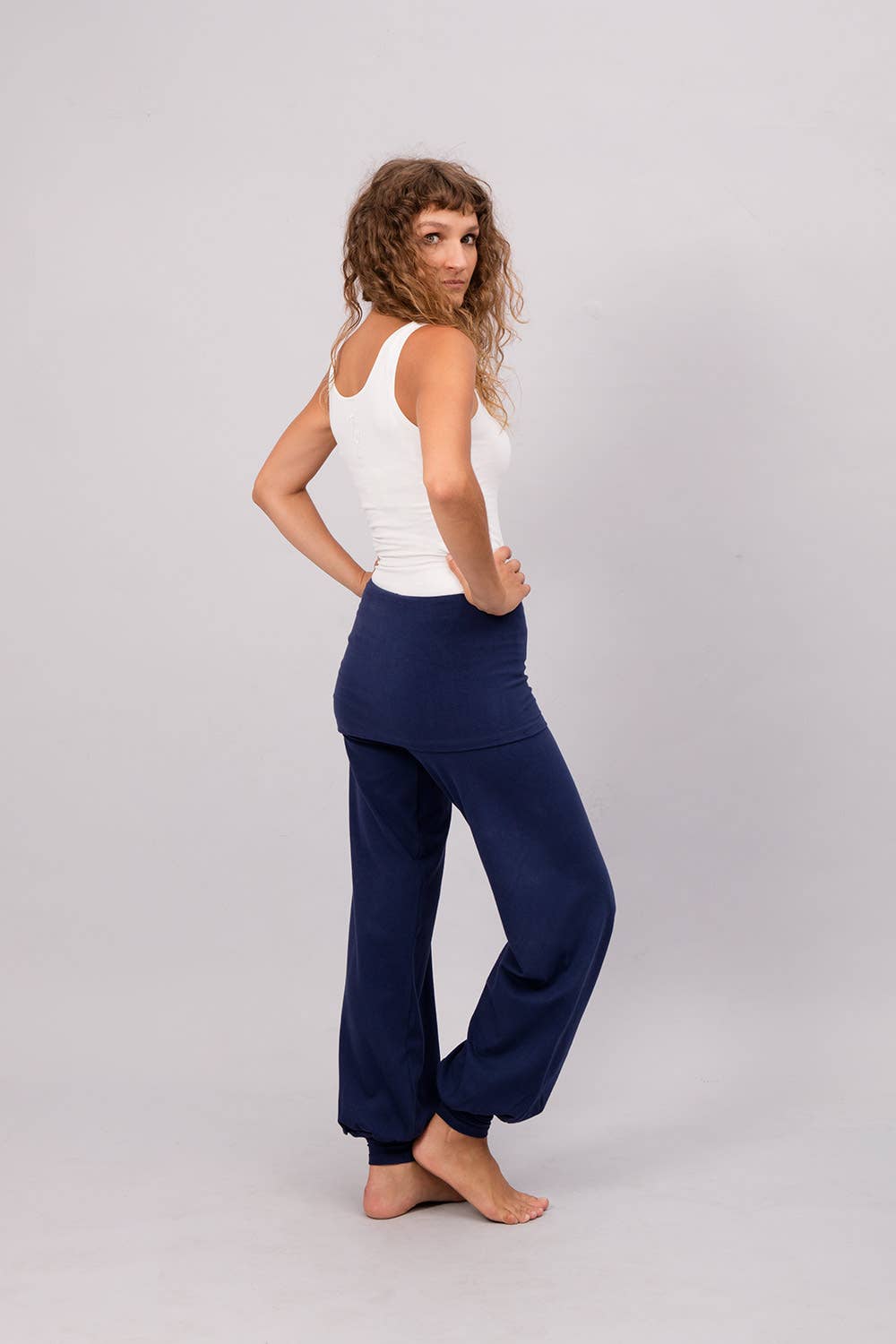 Sohang yoga pants - Atlantic blue-Breath of Fire-5