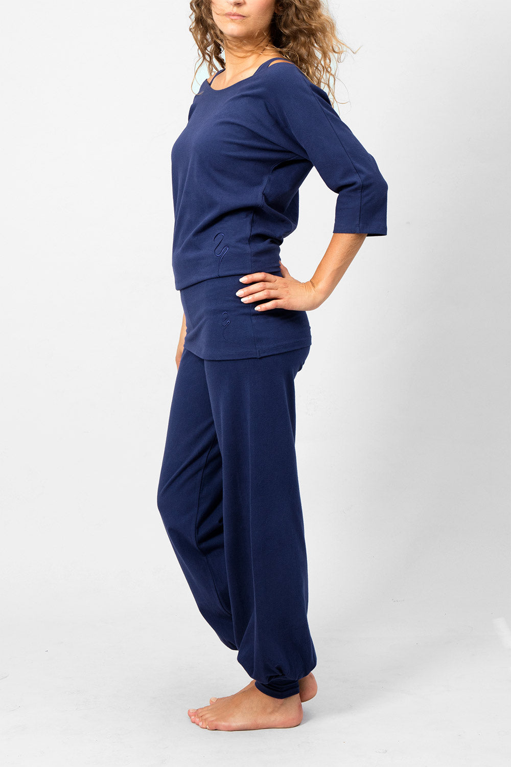 Sohang yoga pants - Atlantic blue-Breath of Fire-8