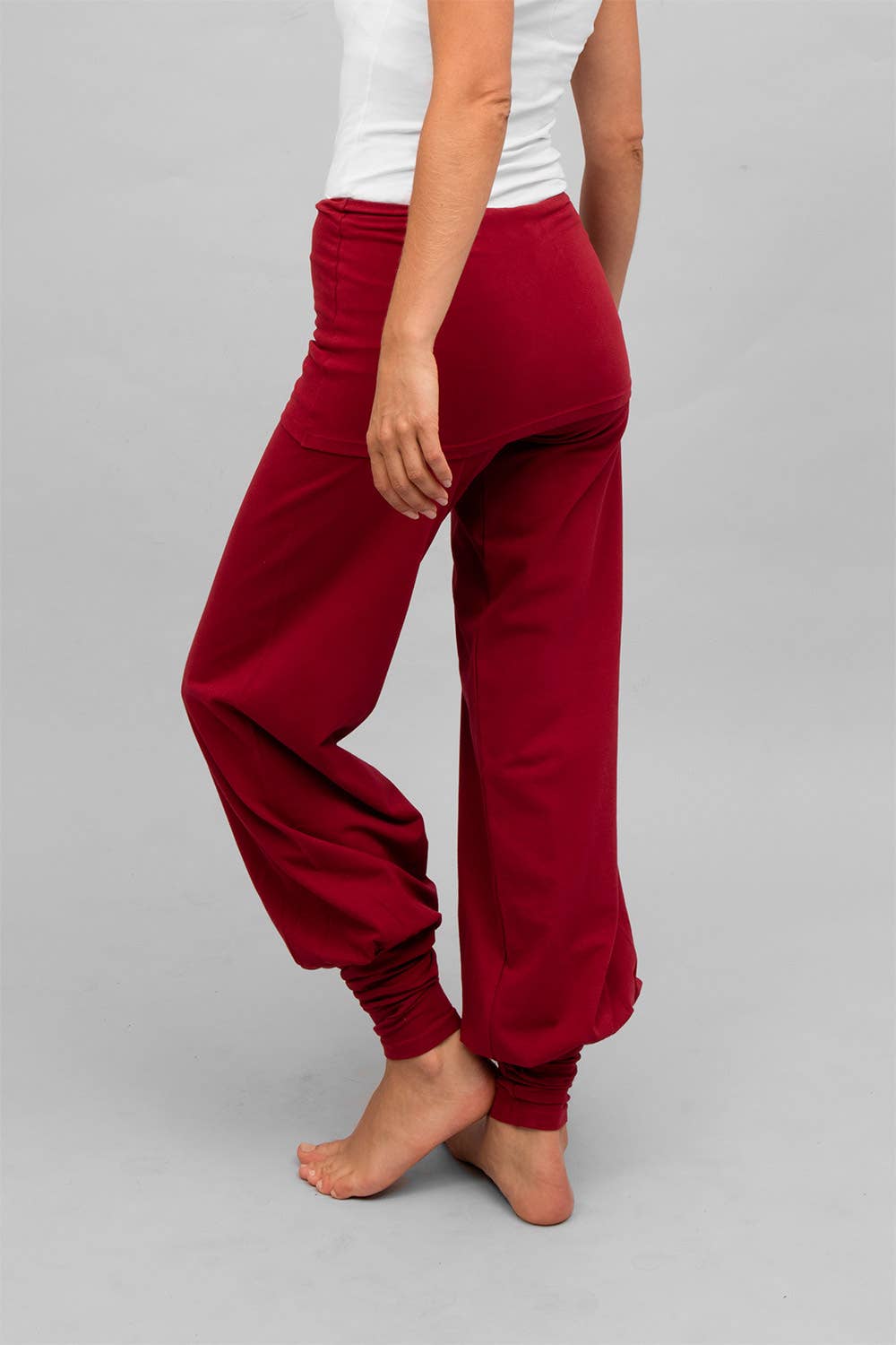 Sohang yoga pants - Bordeau-Breath of Fire-4