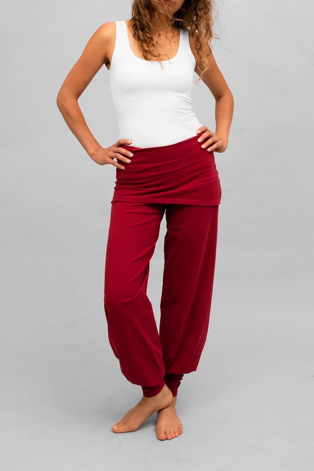 Sohang yoga pants - Bordeau-Breath of Fire-5
