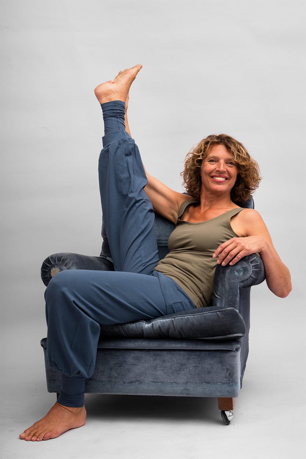 Sohang yoga pants - Indigo-Breath of Fire-6