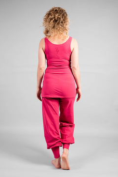 Sohang yoga pants - Raspberry-Breath of Fire-3