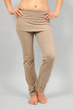 Yamala yoga pants - Taupe-Breath of Fire-1