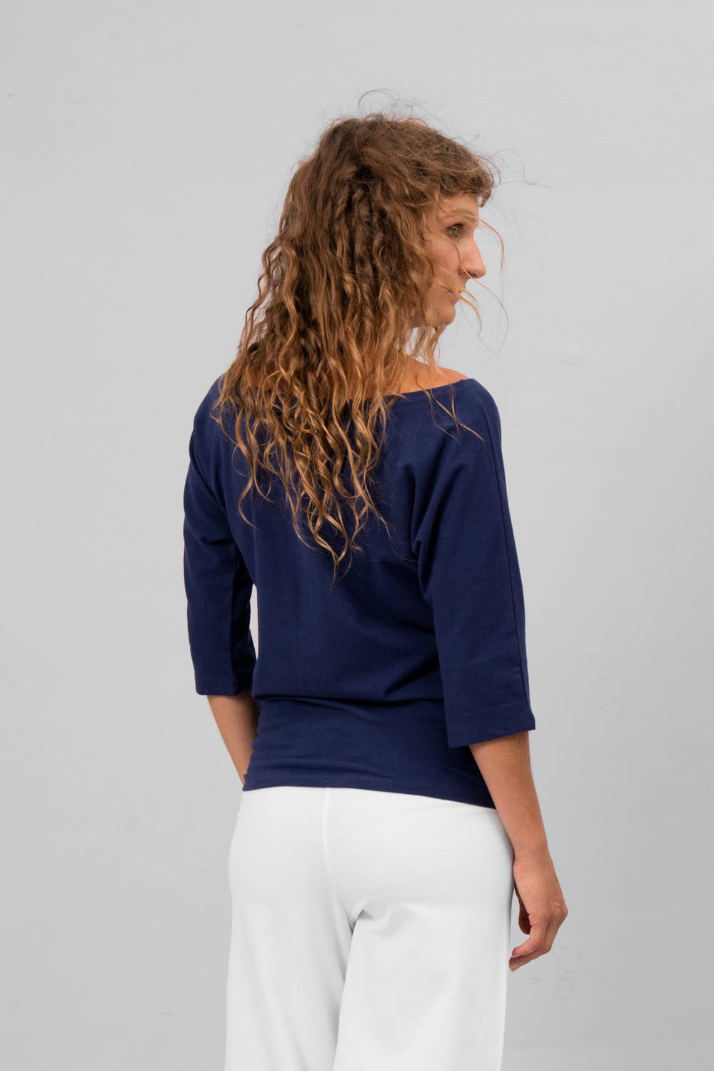 Siri yoga shirt - Atlantic blue